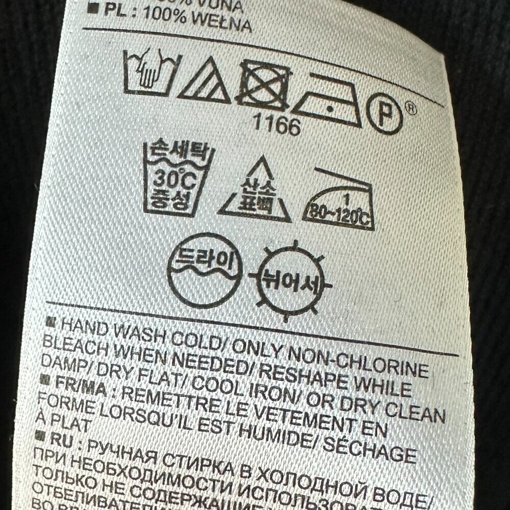 Gap Black XL Quarterzip Wool Sweater - Picture 8 of 8